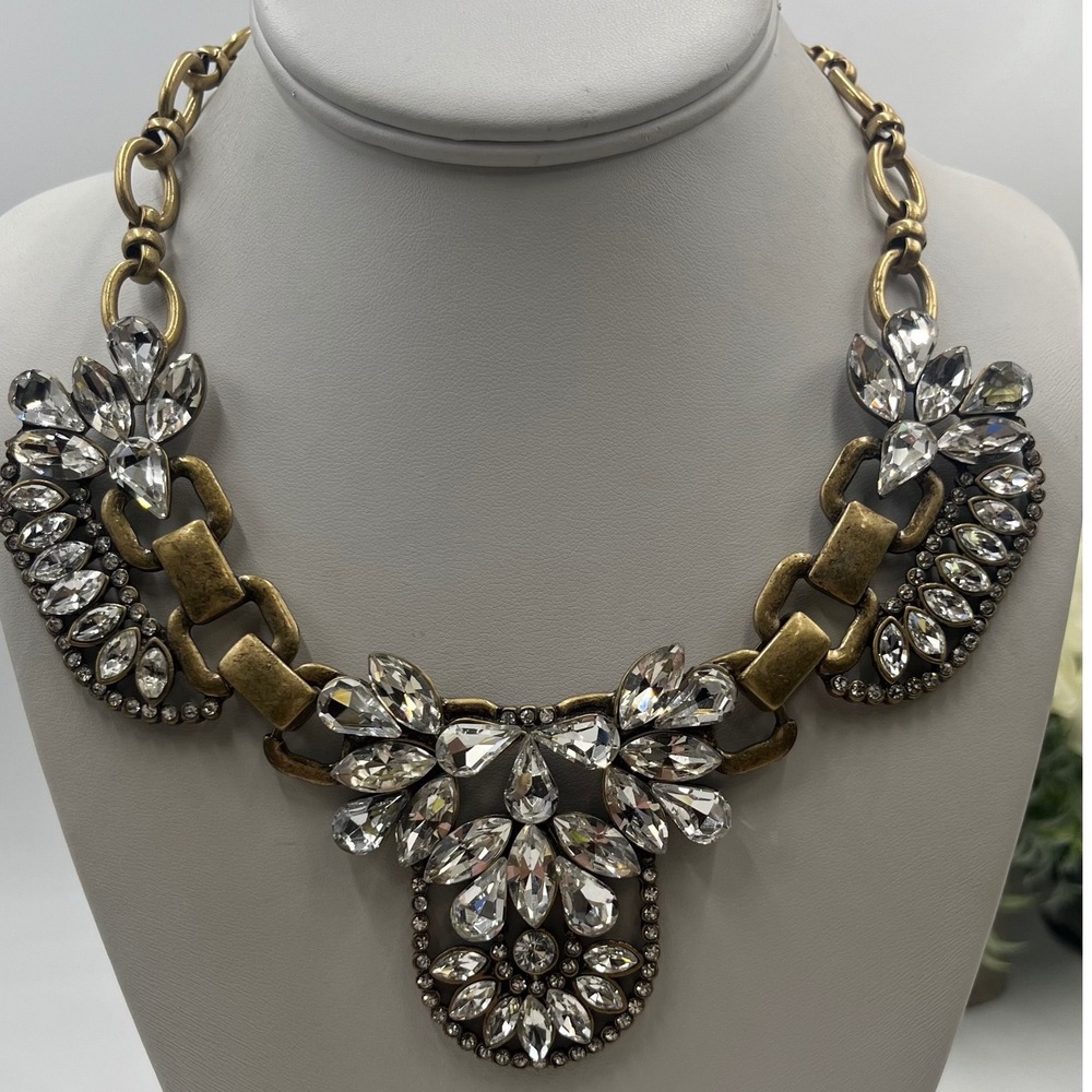 J. Crew Vintage Bling Ornate Statement necklace